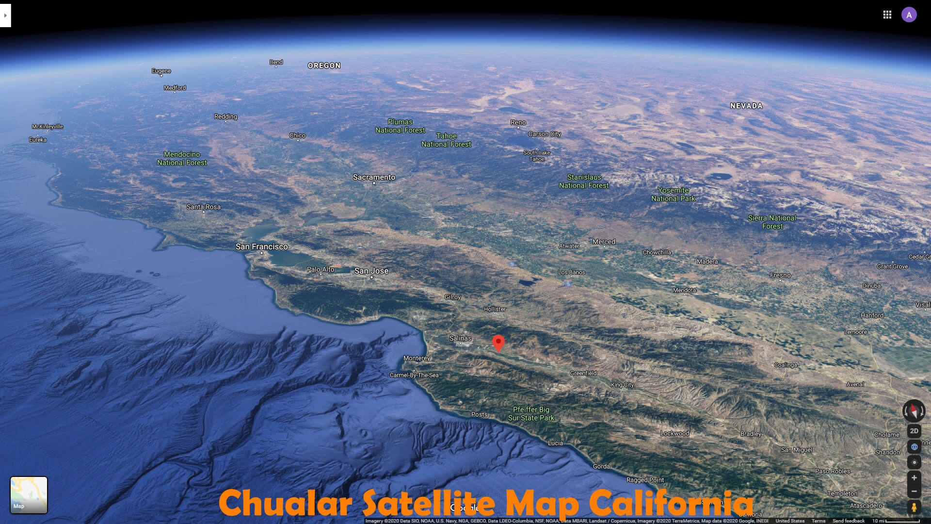 Chualar Satellite Map California